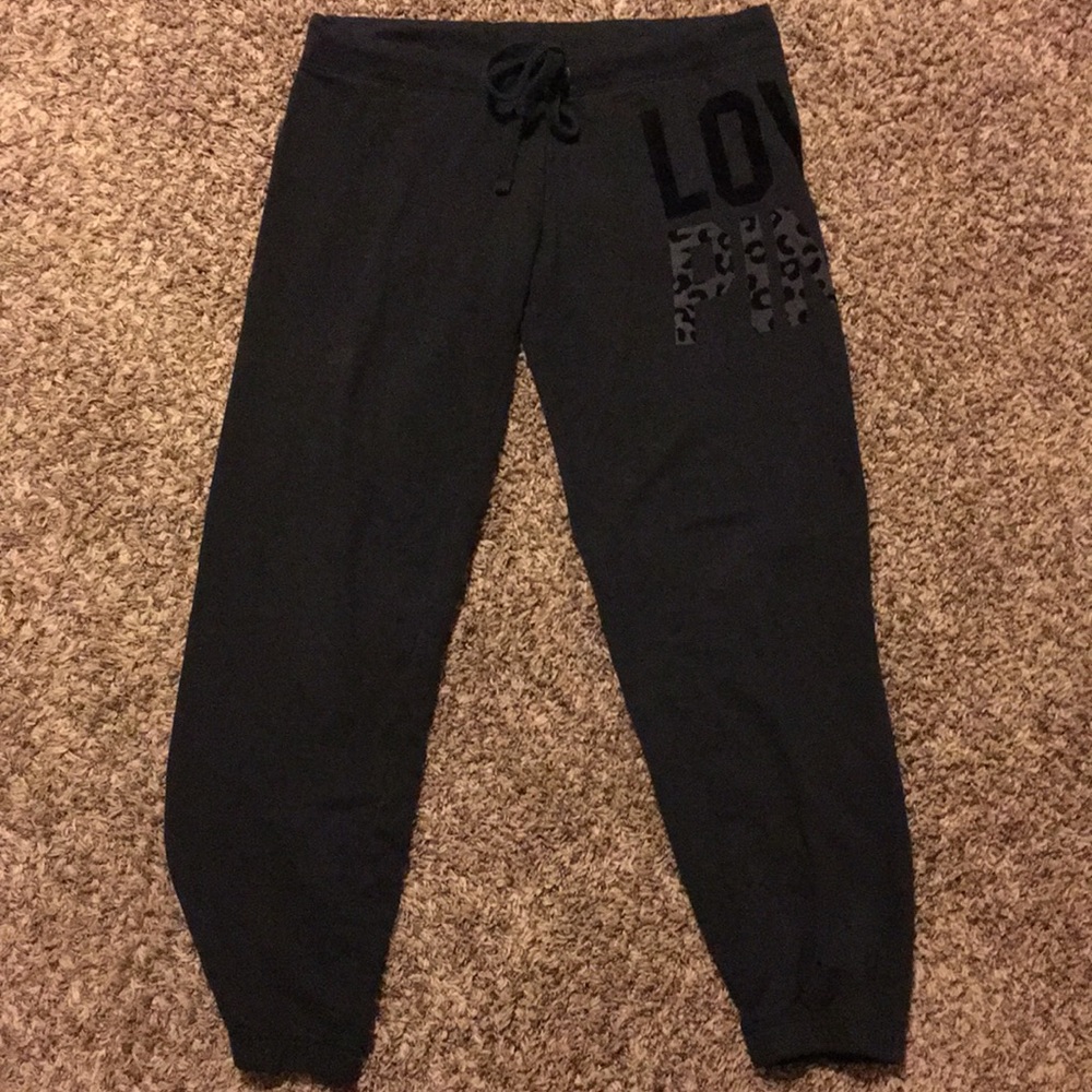 VS Pink! Medium Black Sweatpants